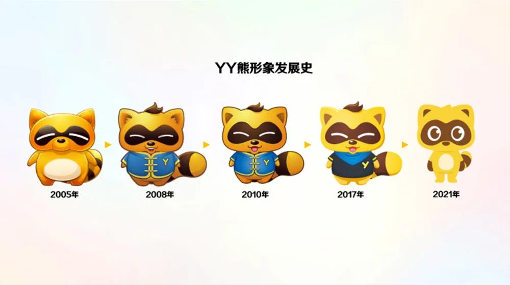 YY再次更新LOGO,这只小浣熊又开始裸奔了!